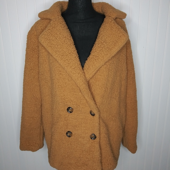 Jackets & Blazers - Super Fluffy Lightweight Teddy Jacket sz L…